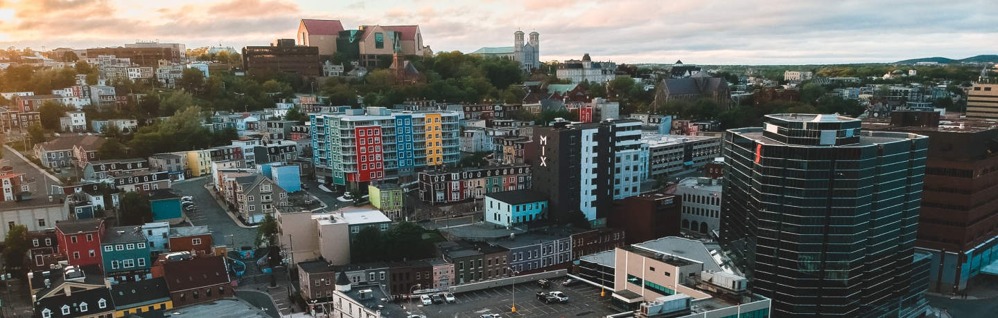Picture overlooking Downtown St. John's