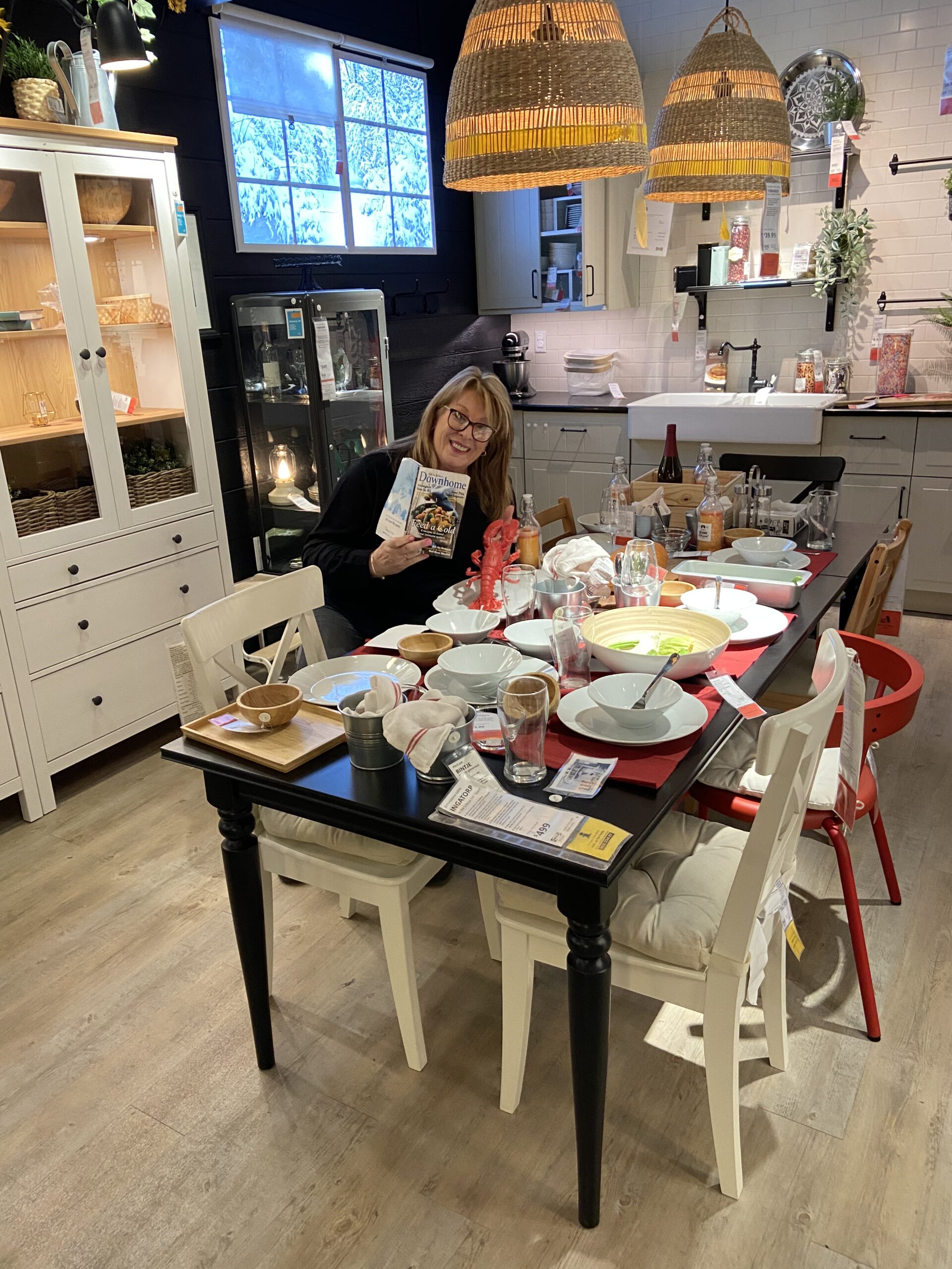 Reading the Downhome Magazine at the IKEA in Halifax Downhome Magazine